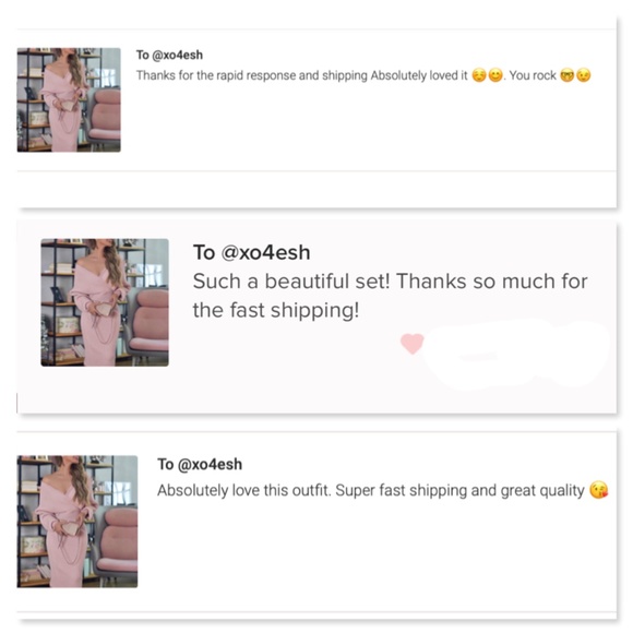 2 Piece Set Rib Knit Blush Pink Midi Skirt and V-Neck Pullover Sweater - Picture 8 of 12